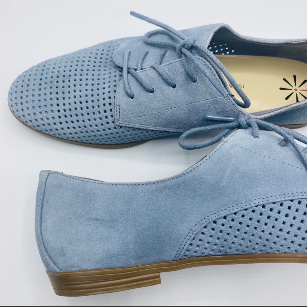 Isaac Mizrahi blue lace up loafers - Picture 3 of 5